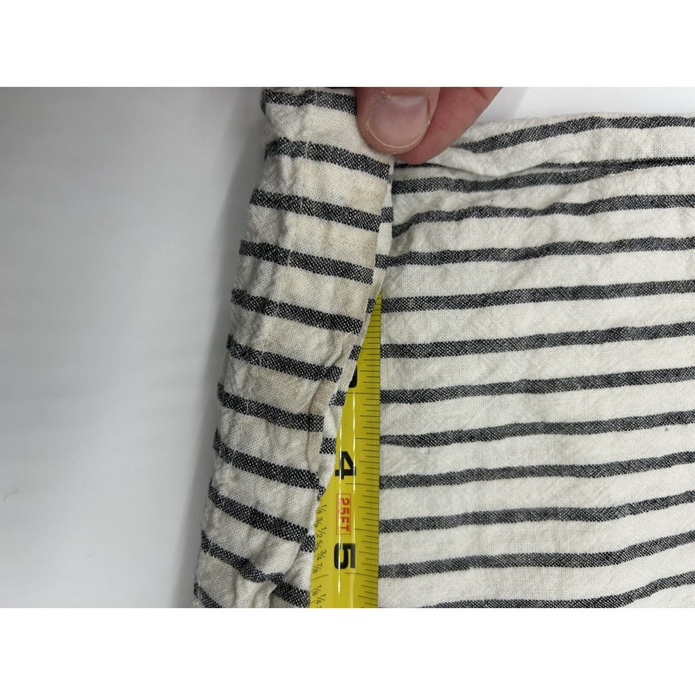 Thread & Supply Linen Blend Wide‎ Leg Trousers Striped Women Size L - Picture 10 of 12